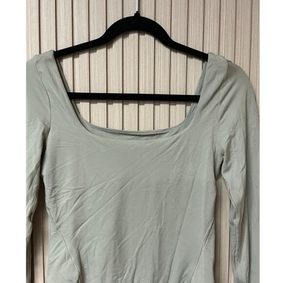 Lululemon Wundermost Nulu Square-Neck Long Sleeve Bodysuit Women’s M - Picture 4 of 9